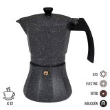 Italiensk Kaffekande EDM Sort Aluminium 12 Skodelice Induktion #2