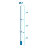 Teleskopisk Hndtag EDM 81002 3,6 m #2