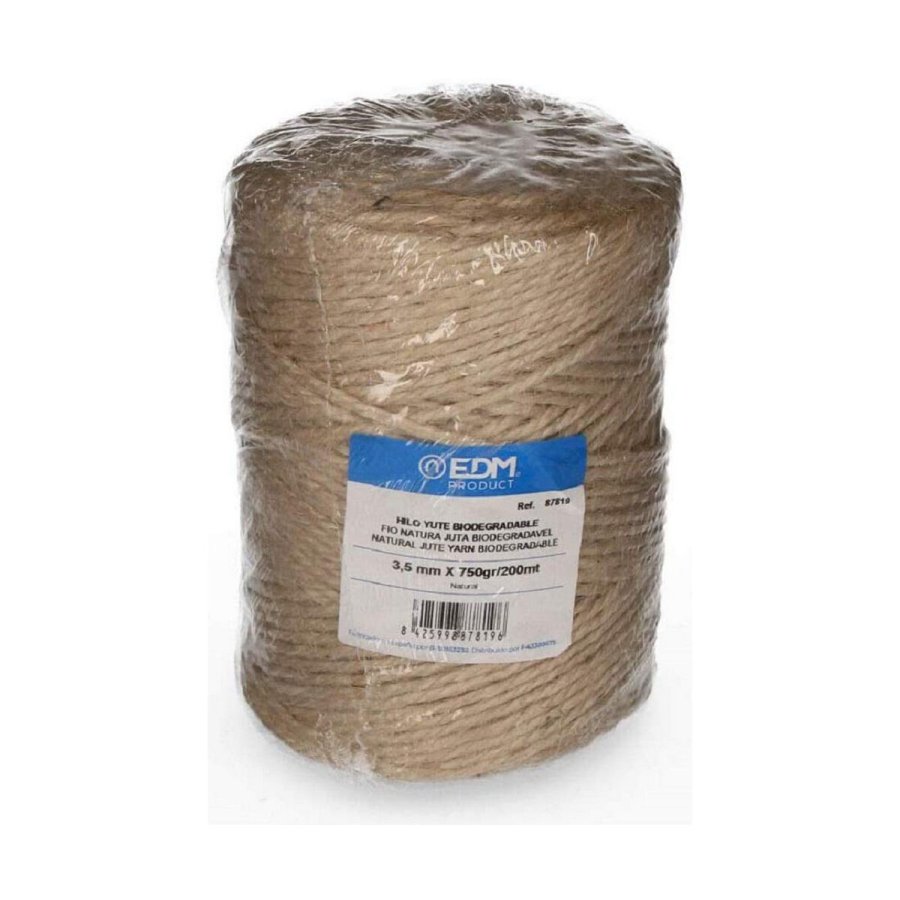 Bomuldsgarn EDM 87819 Natur Elastik Biologisk nedbrydelig Naturlig fiber #1