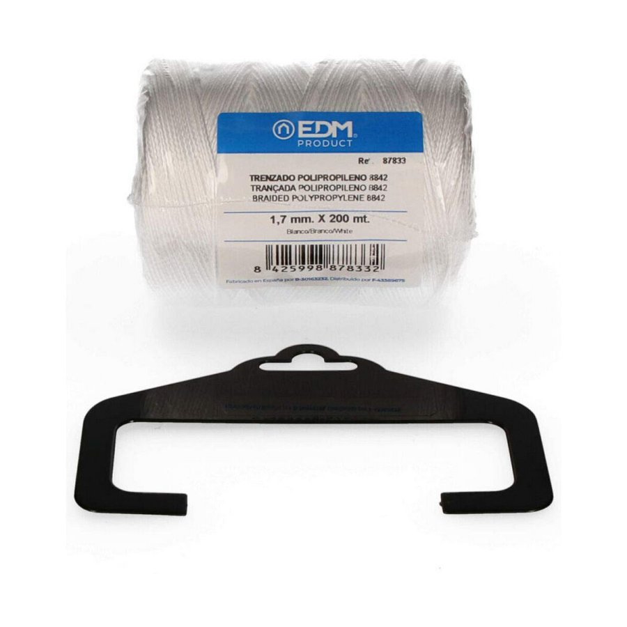 Flettet reb EDM 87833 Hvid polypropylen #1