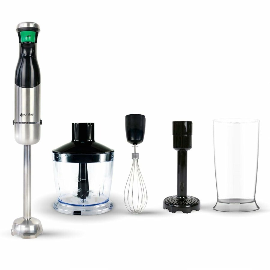 Multifunktionshndmikser med Tilbehr Grunkel Sort Slvfarvet 800 W #1