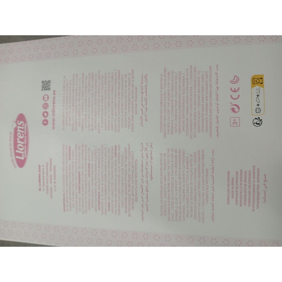 Baby Dukke Llorens Mimi Pink 40 cm Varevogn #6