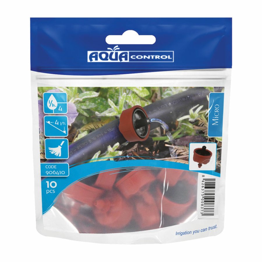 Selvkompenserende drypper Aqua Control 906410 4 l/h Automatisk reng�ring 10 enheder #2