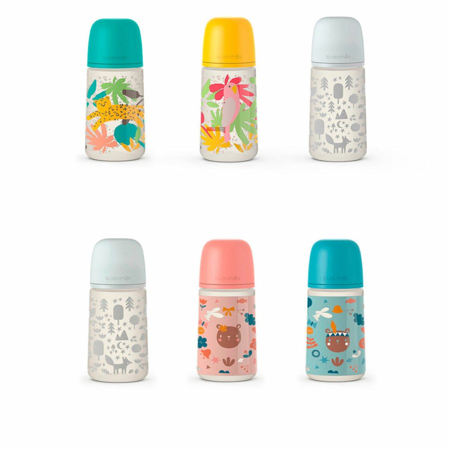 Babys flaske Suavinex Prints M 270 ml #1