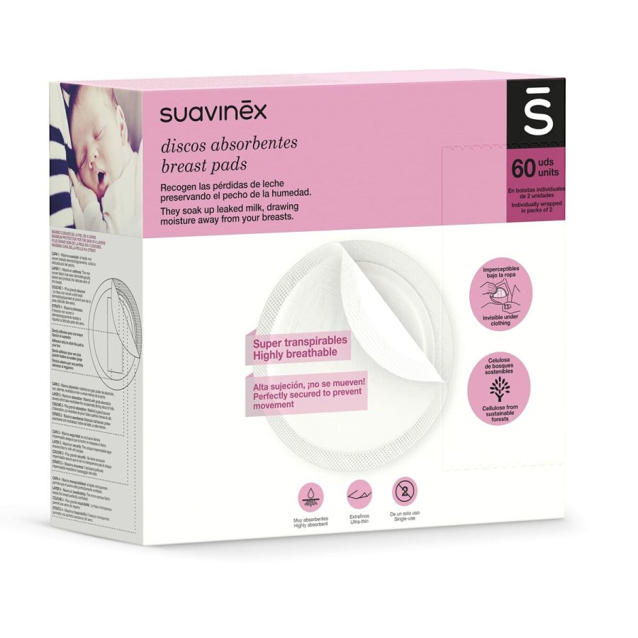 Discos Protetores de Aleitamento Suavinex (60 enheder) #1