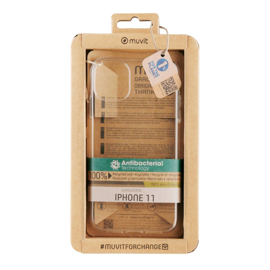 Mobilcover Muvit for Change iPhone 11 Gennemsigtig iPhone 11 #1