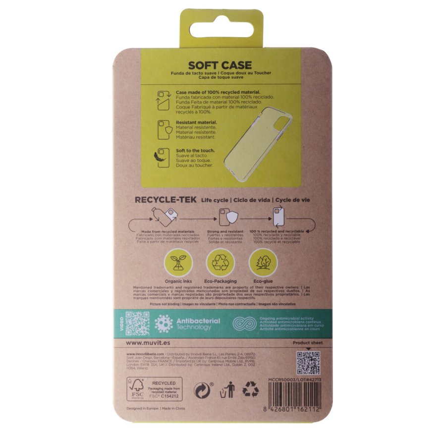 Mobilcover Muvit for Change iPhone 11 Gennemsigtig iPhone 11 #7