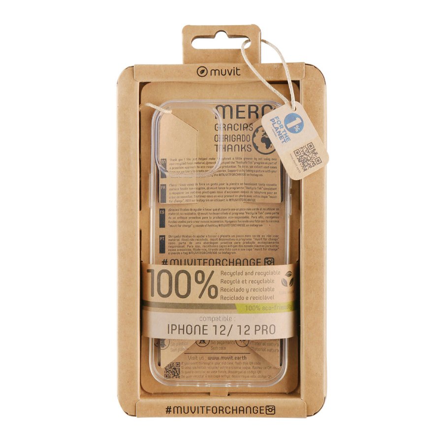 Mobilcover Muvit for Change iPhone 12/12 Pro Gennemsigtig #1