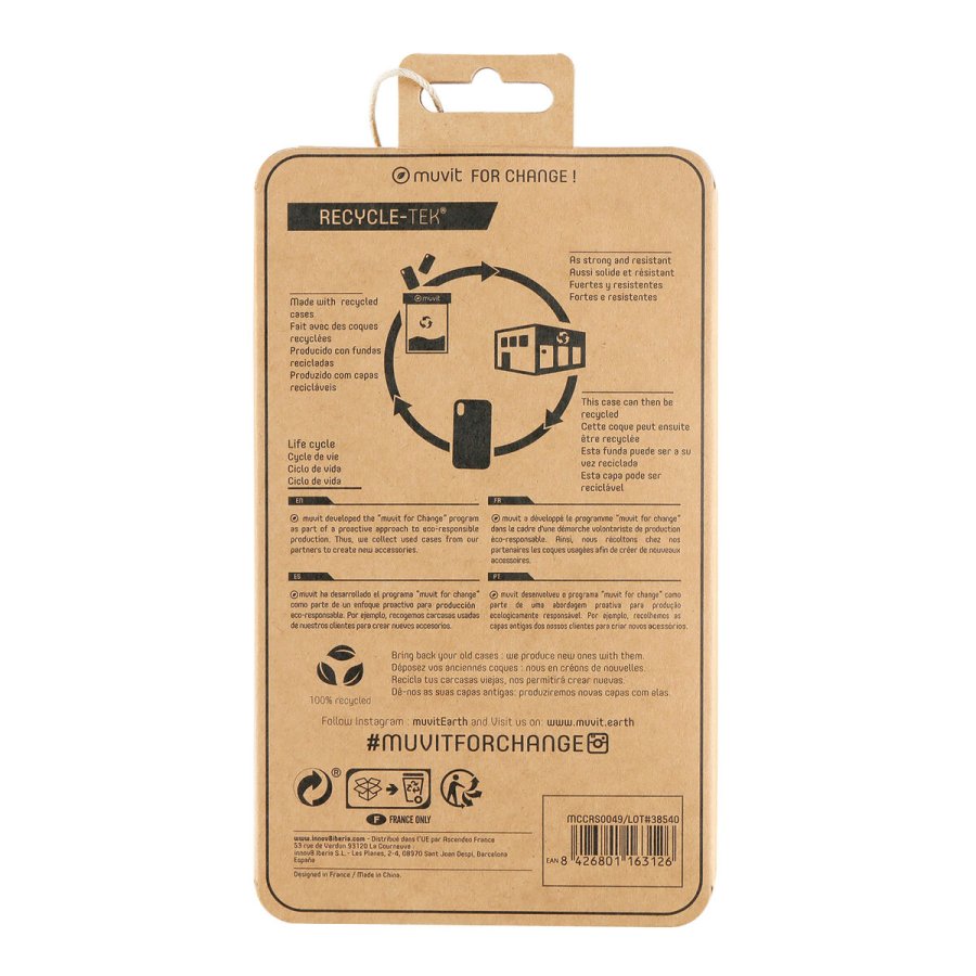 Mobilcover Muvit for Change iPhone 12 Pro Max Gennemsigtig #5