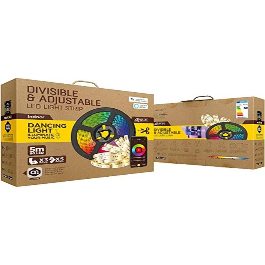 LED-b�nd Muvit MIOLST002 5 m Sort Multifarvet Gylden F #1