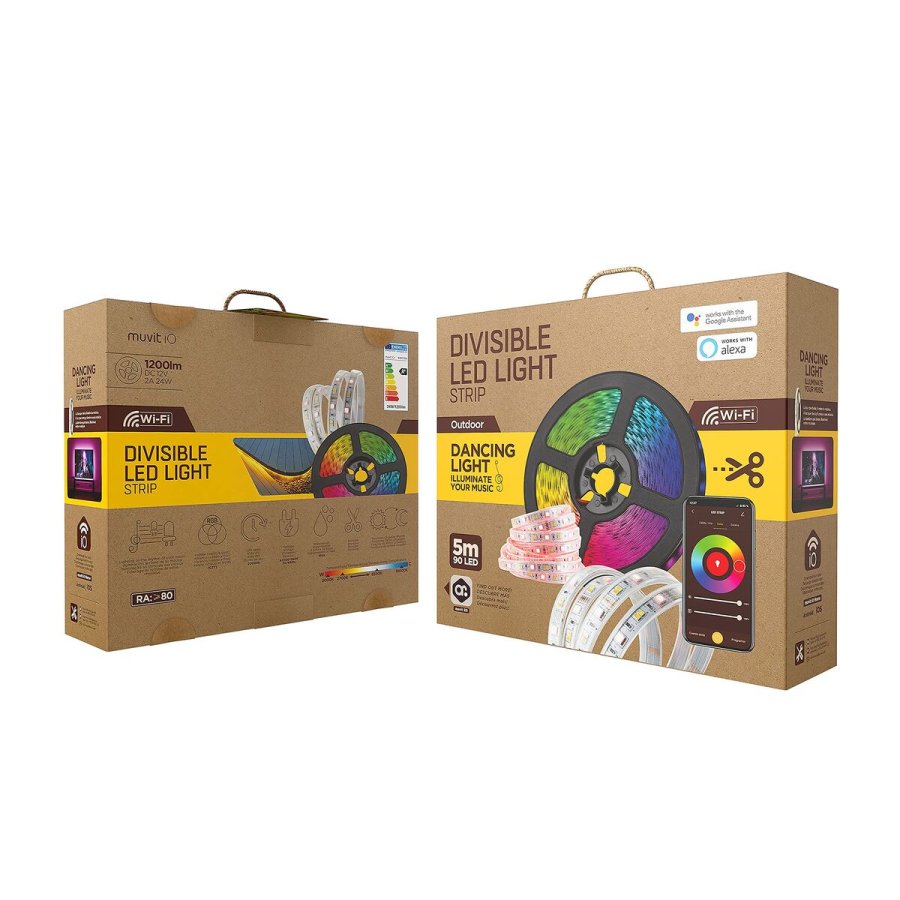 LED-b�nd Muvit iO Hvid Multifarvet F 5 m #7