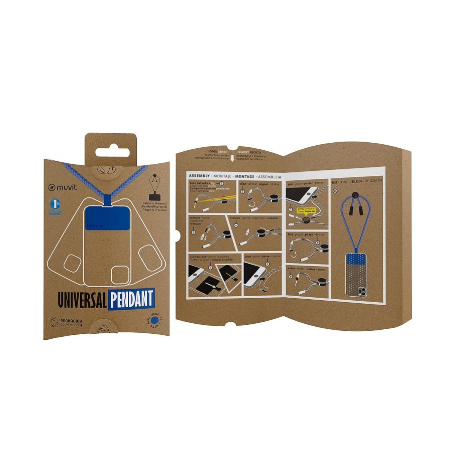 N�glesnor til mobiltelefon Muvit Bl� #7