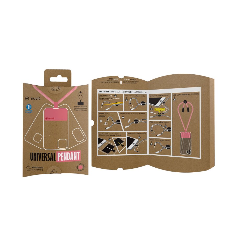 N�glesnor til mobiltelefon Muvit for Change Pink #3