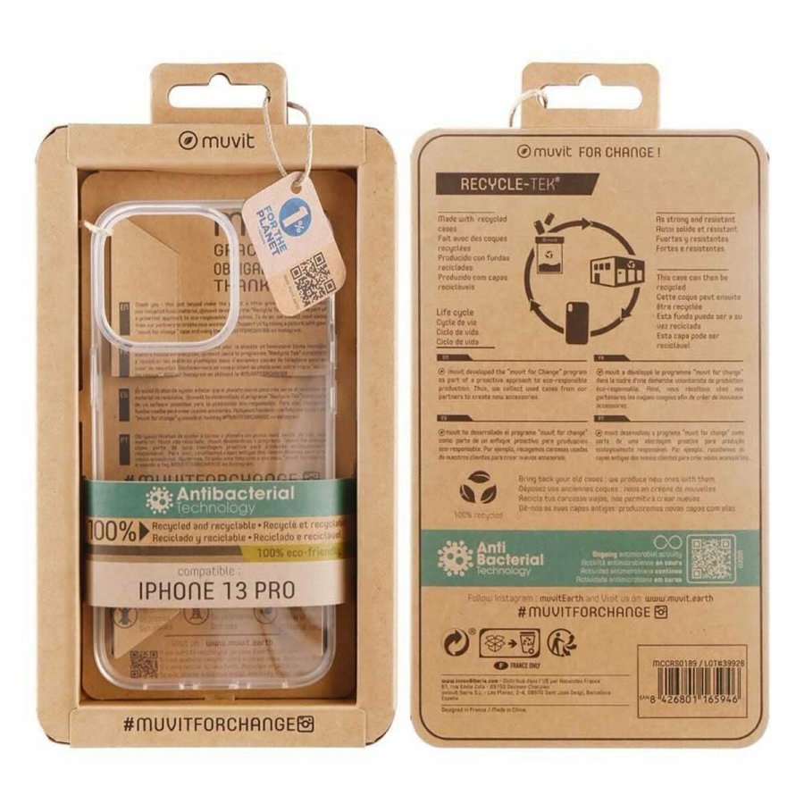 Mobilcover Muvit iPhone 13 Pro Gennemsigtig iPhone 13 Pro #1