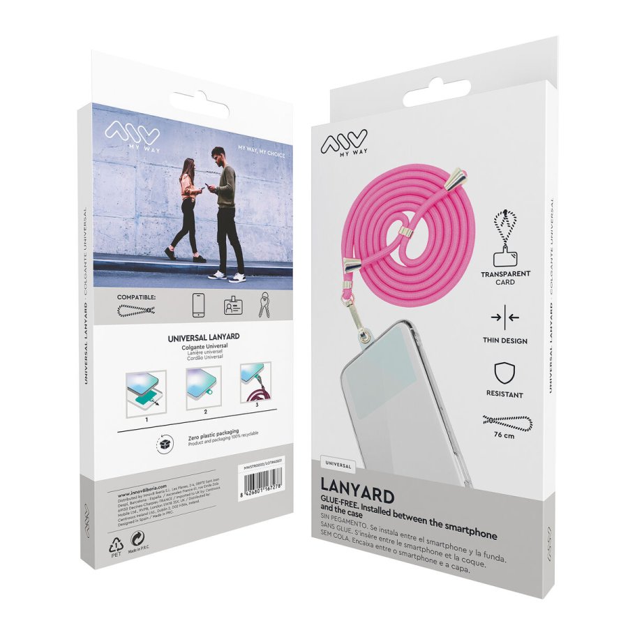 N�glesnor til mobiltelefon Myway Pink #3