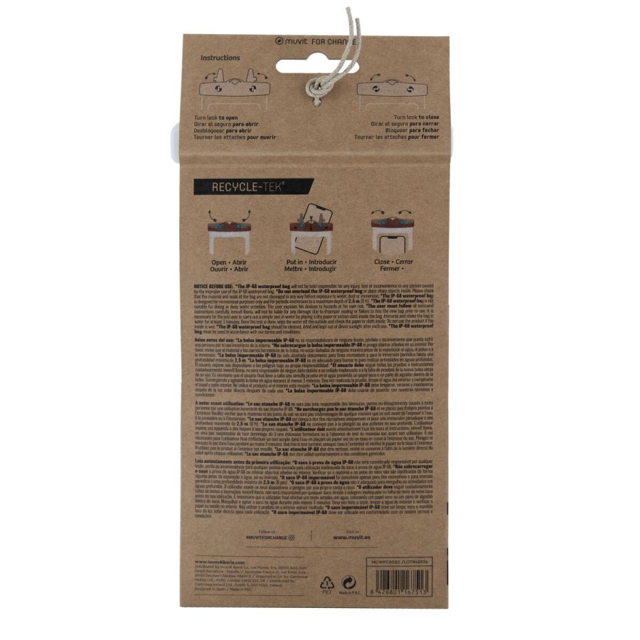 Vandt�t boks Muvit for Change Hvid Universal 6,5