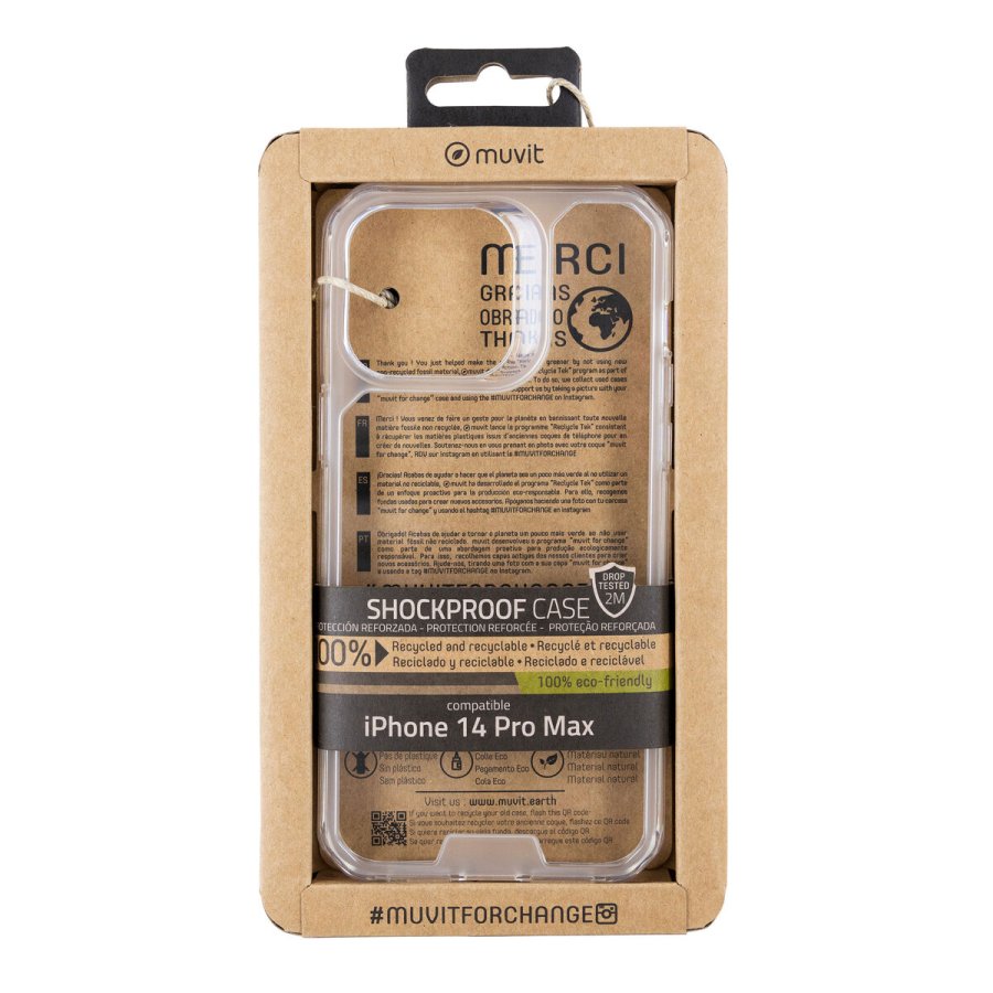 Mobilcover Muvit for Change iPhone 14 Pro Max Gennemsigtig #1