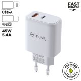 V�goplader Muvit for Change MCD356 Hvid 18 W 45 W #2