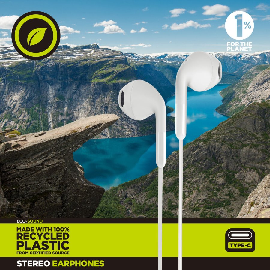 Hovedtelefoner Muvit for Change E58 Hvid #3