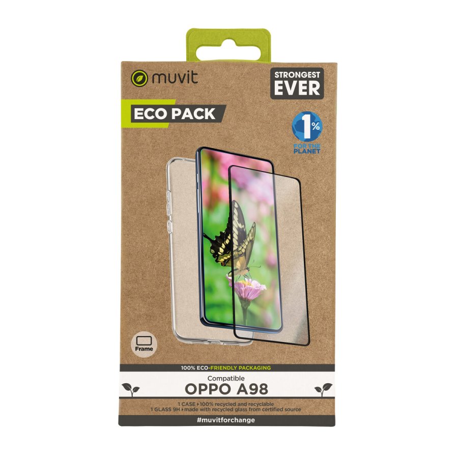 Mobileetui og -beskytter Muvit for Change Oppo A98 Sort Oppo A98 #1