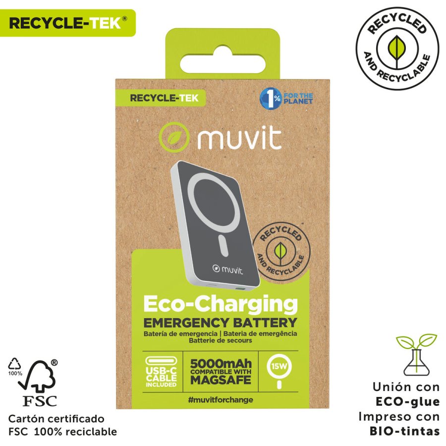 Powerbank Muvit for Change DP51AQ-R Hvid 5000 mAh #7