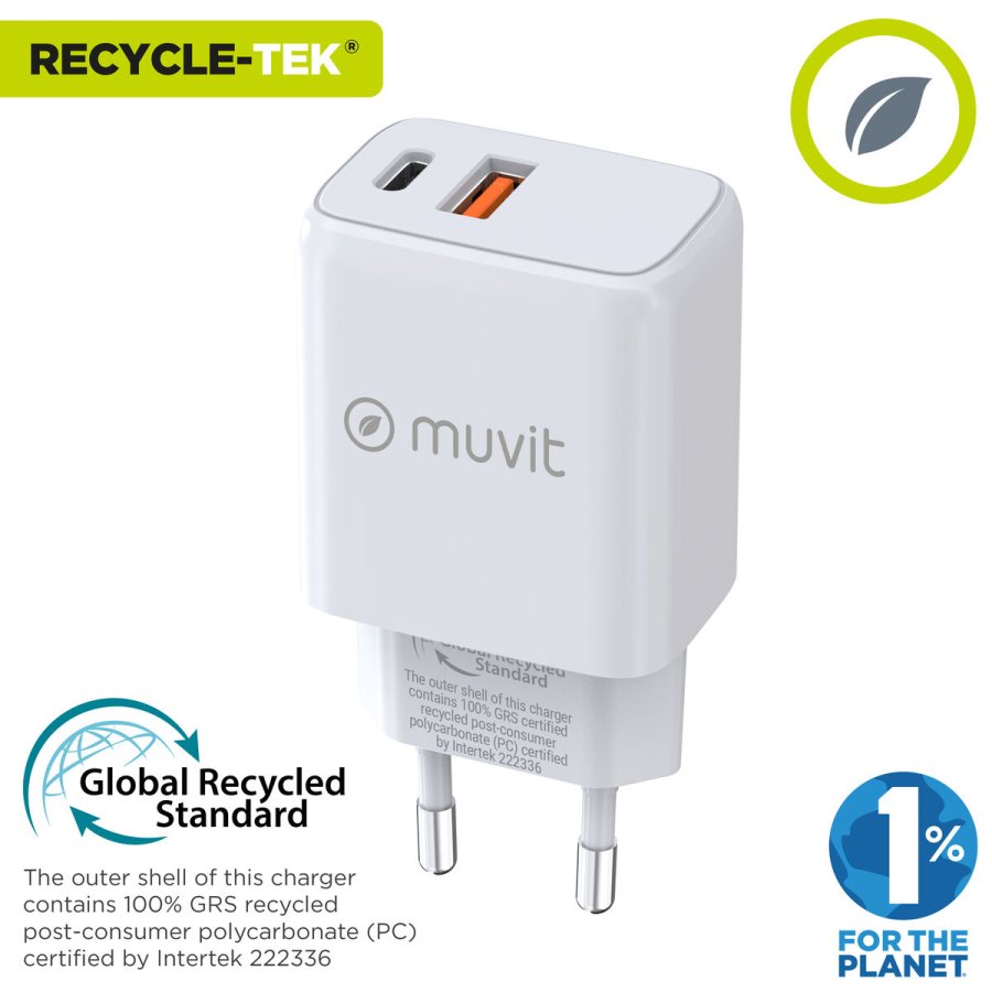 V�goplader Muvit for Change MC-215 Hvid 18 W 25 W #3