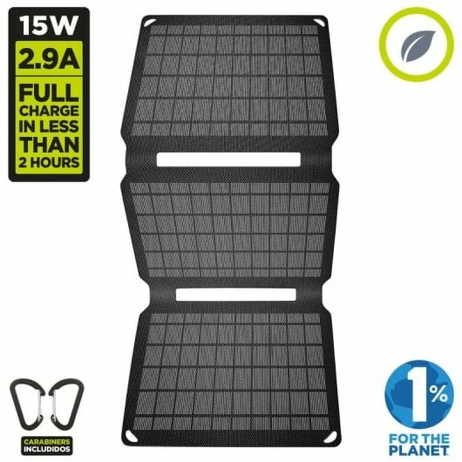 Solcelleoplader Muvit 15W SOLAR CHARGER Sort 15 W #4