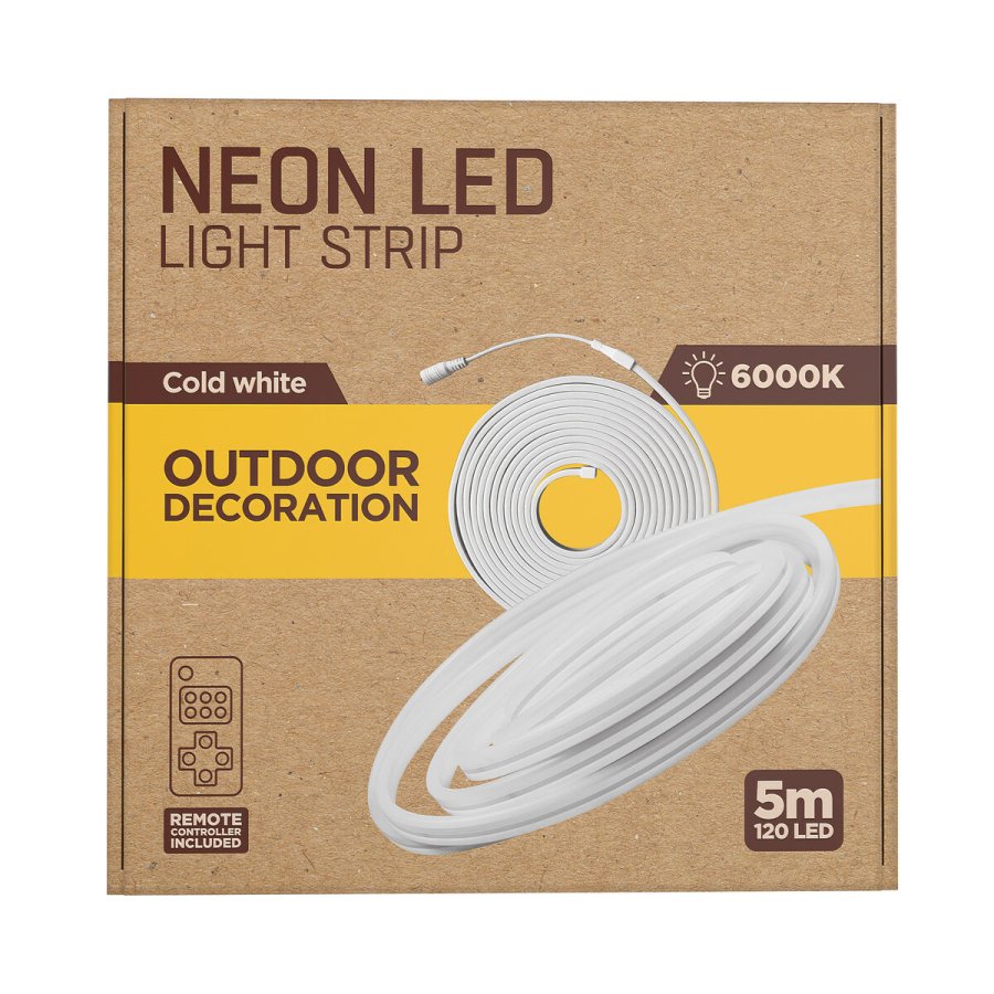LED-b�nd muvit iO iO Kold hvid Gennemsigtig 5 m Neon #5