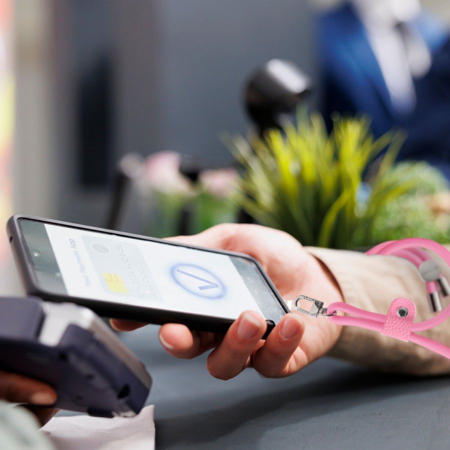 N�glesnor til mobiltelefon Muvit for Change Pink #2