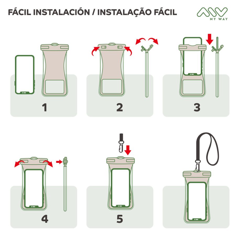 Vandt�t boks Myway Floating Pink Universal 7,2