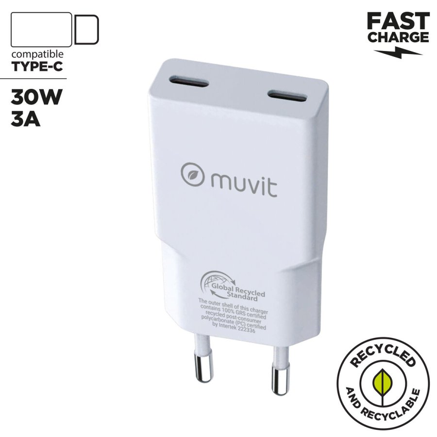 Biloplader Muvit for Change HC-263C Hvid 30 W #3