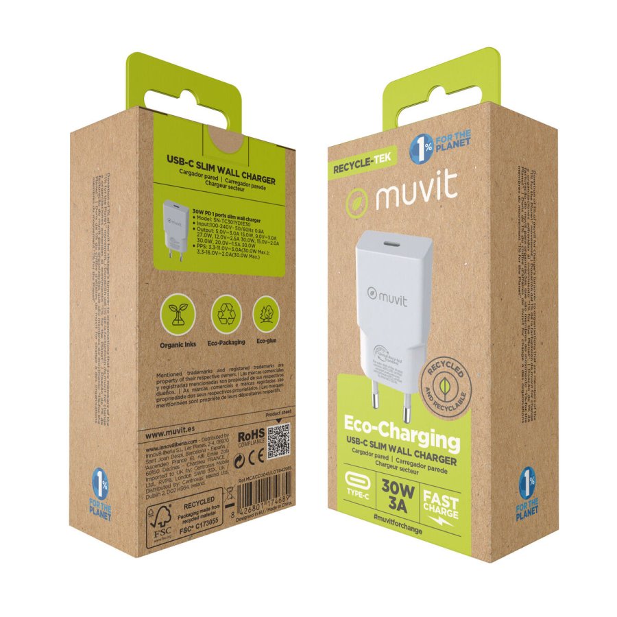 V�goplader Muvit for Change HC-261 Hvid #3