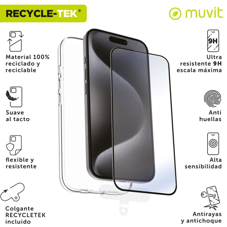 Mobileetui og -beskytter Muvit for Change iPhone 16 Pro Max Sort #2