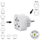 Universal adapter Muvit For Change MCADP0007 Hvid #7