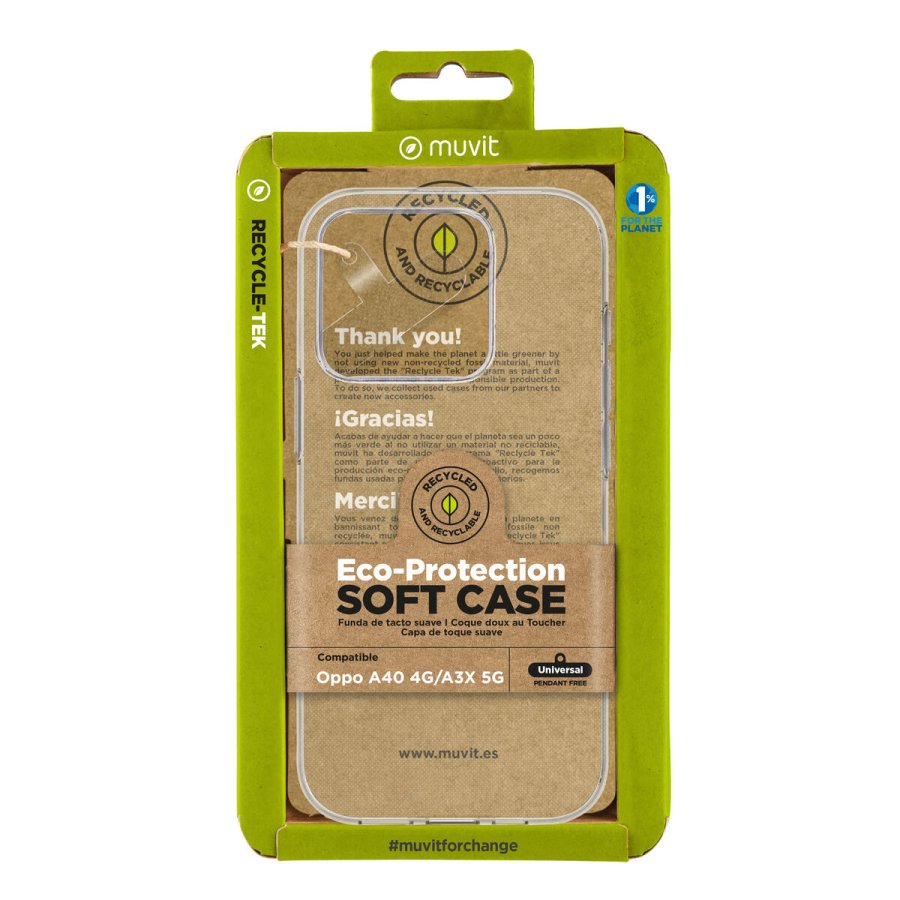 Taske til mobiltelefon Muvit for Change  Oppo A40 #1