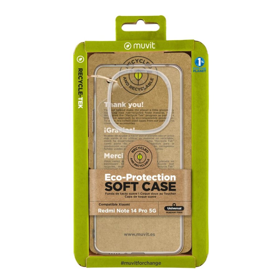 Mobilcover Muvit Xiaomi Redmi Note 14 Pro 5G Gennemsigtig #2