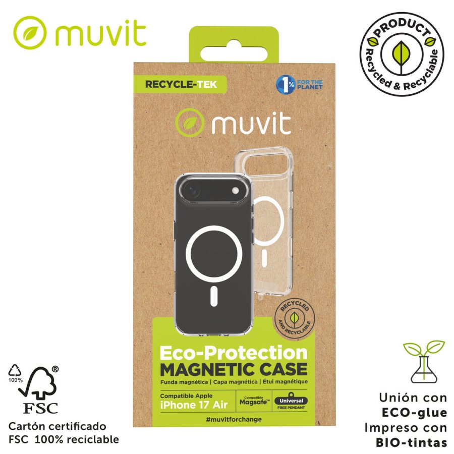 Mobilcover Muvit for Change iPhone Air Gennemsigtig #3