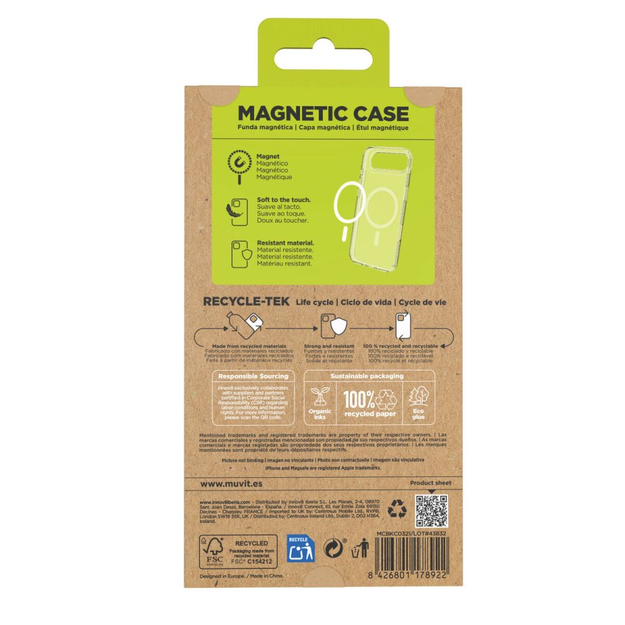 Mobilcover Muvit for Change iPhone Air Gennemsigtig #7