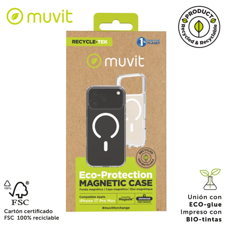 Mobilcover Muvit for Change iPhone 17 Pro Max Gennemsigtig #3