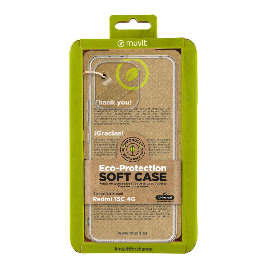 Mobilcover Muvit for Change Redmi 15C 4G Gennemsigtig #1