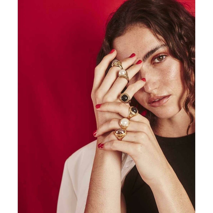 Ring til kvinder Majorica 17217.07.1.917.010.1 Gylden #3