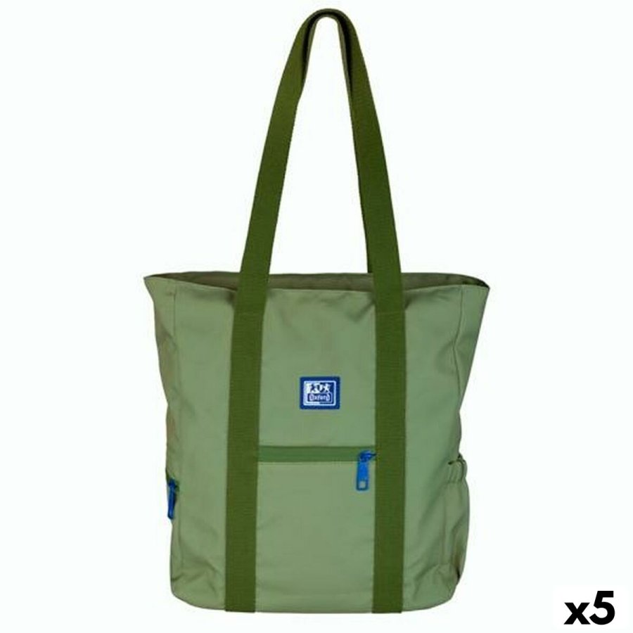 Hndtasker Oxford B-TRENDY SAFARI Grn 34 x 31 x 12 cm (5 enheder) #1