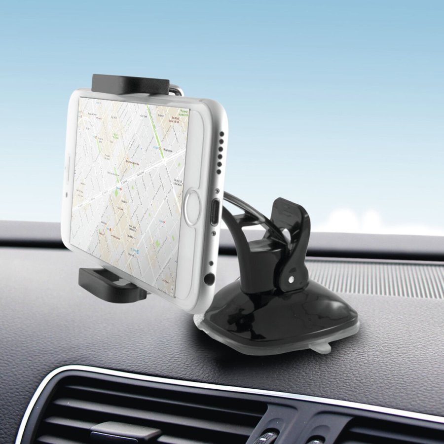 Mobilholder til bil med sugekop KSIX 360 Sort #4