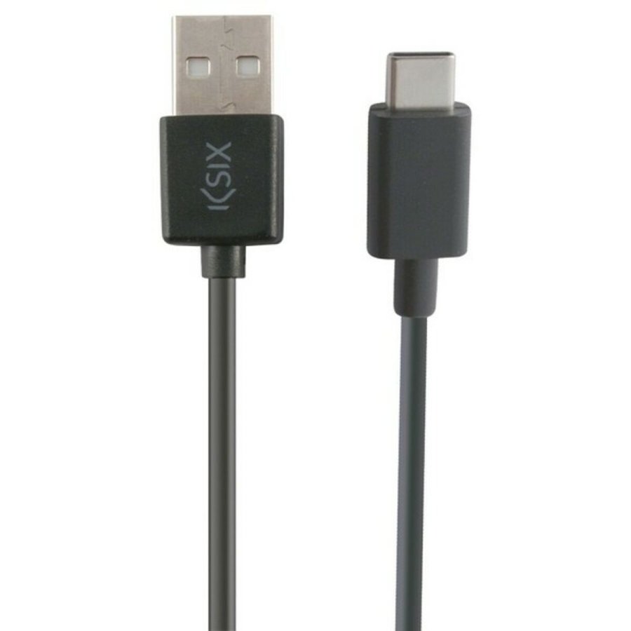 USB-C-kabel til USB KSIX 3 m Sort #1
