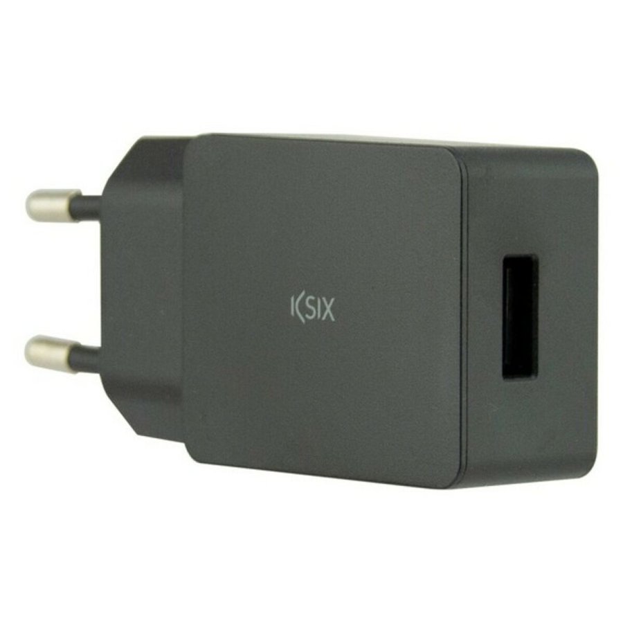 Vgoplader + USB A til USB C-kabel KSIX USB Sort #3