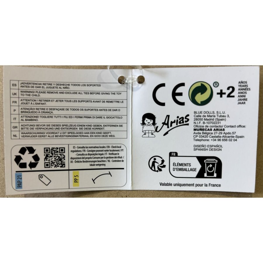 Baby Dukke Arias Real Baby 42 cm Barn #2