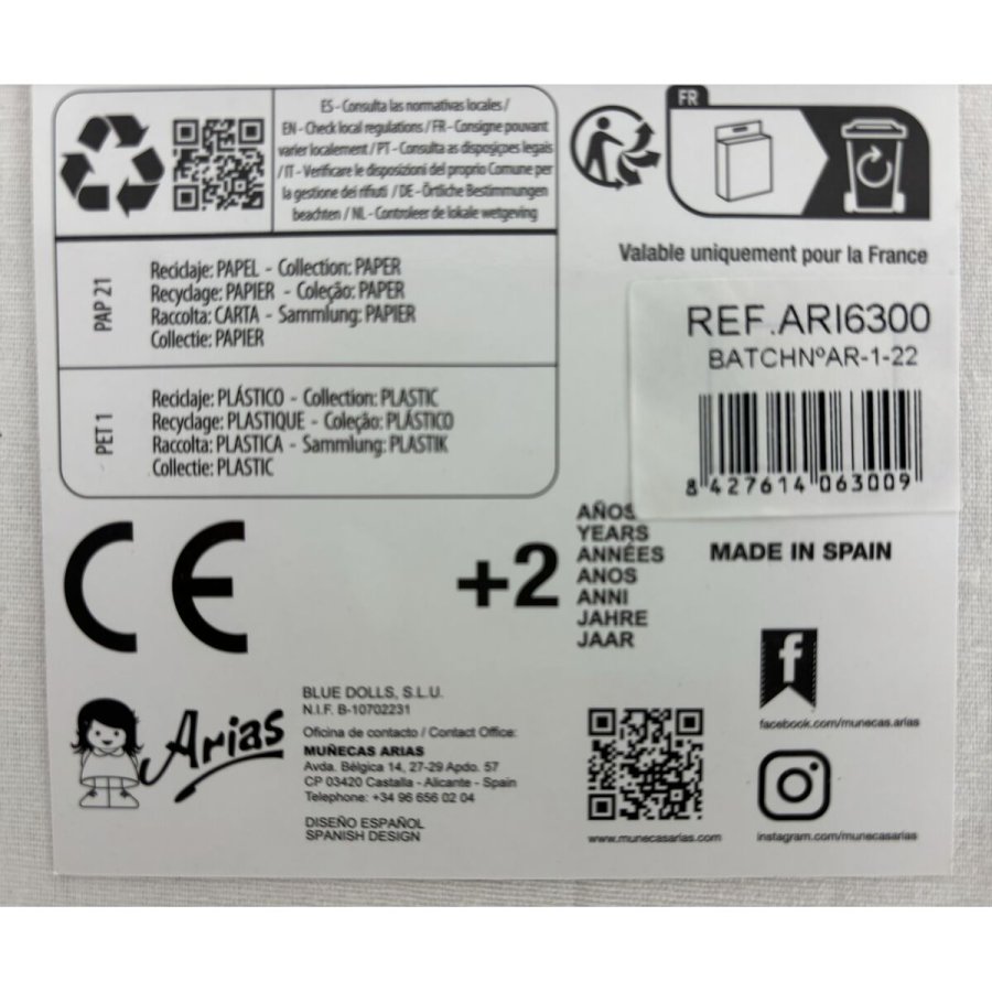 Dukkesko Arias Pink 45 cm #2