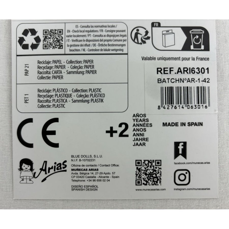 Dukkesko Arias Pink 45 cm #2