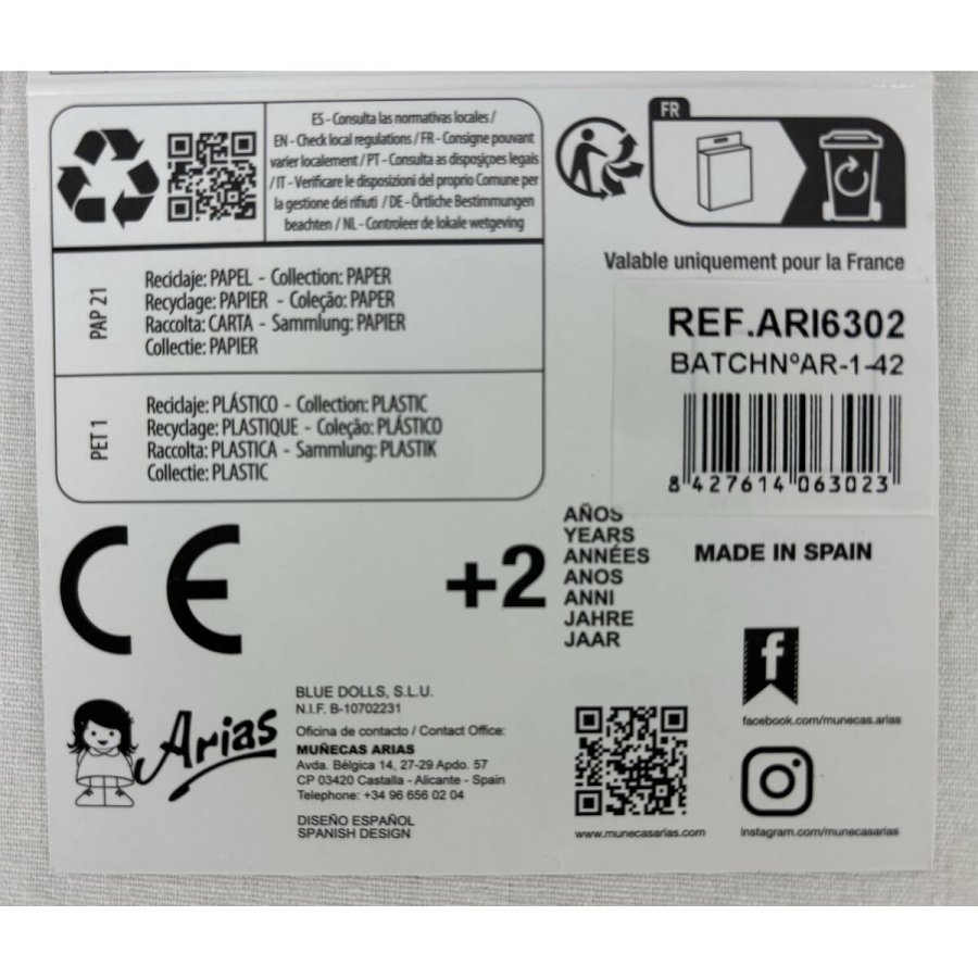 Dukkesko Arias Pink 45 cm #3