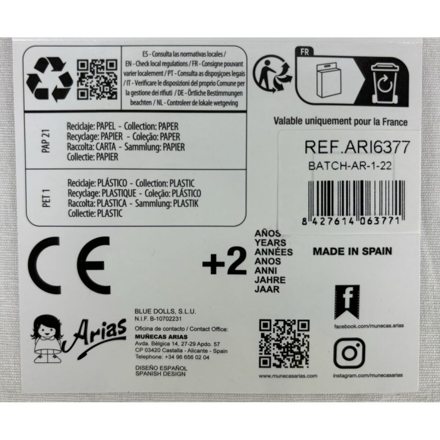 Dukkesko Arias Bl 40 cm #2
